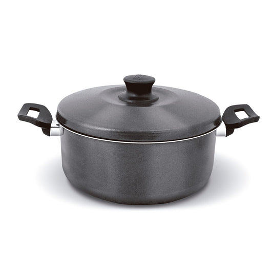 Panela Caçarola Luxo Andiaderente 4,2 Litros - 22 cm | Alumínio Cinco Estrelas