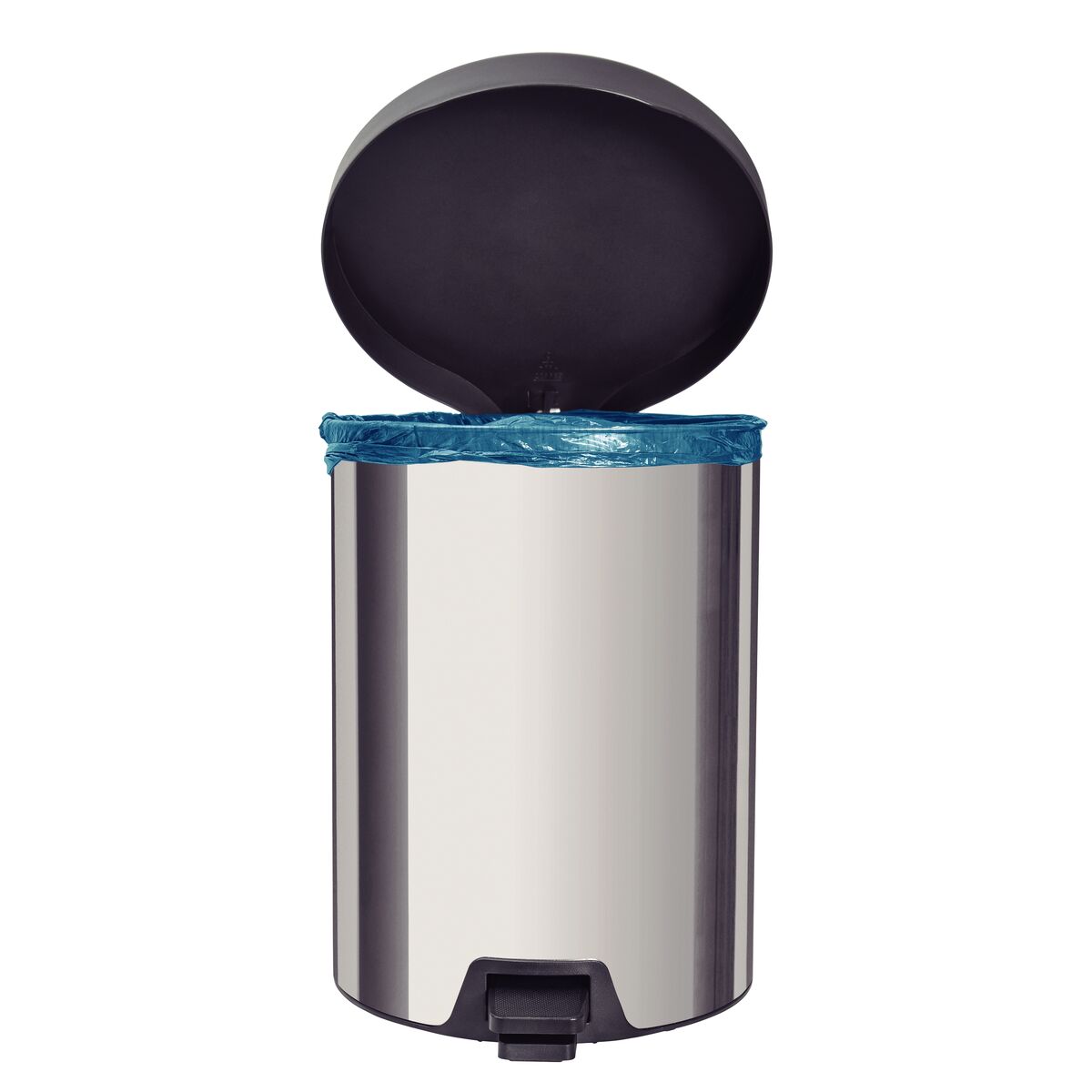Lixeira com Pedal Tramontina New 5L – Inox Polido | Banheiro/Cozinha