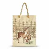 Sacola de Papel Rústica Bege 23x18x10 cm – FlorArte | Embalagem Natalina, Ecológica e Elegante