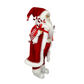 Papai Noel em Pé 45 cm Vermelho e Branco com Listrados Carregando Pirulito e Bengalas - Decoração de Natal | FlorArte