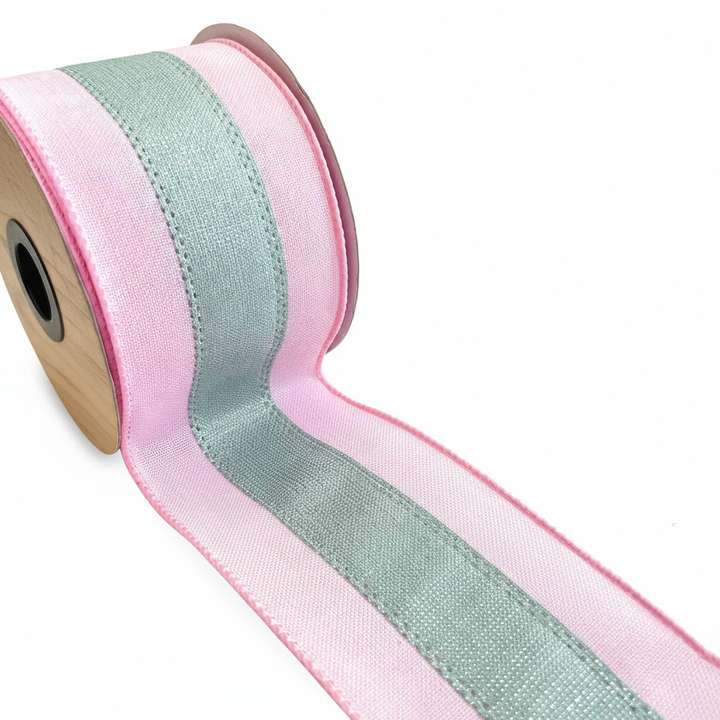 Fita Aramada Linho Costura Rosa 6,3 cm x 9,14 m – FlorArte | Decor & Laços Artesanato