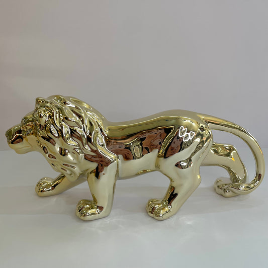 Figura Decorativa de Leão em Cerâmica | Youbai