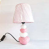 Abajur de Mesa Heart - Rosa com Branco | Art House