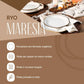 Prato Fundo Porcelana 22,5 cm Ryo Maresia - Oxford Porcelanas
