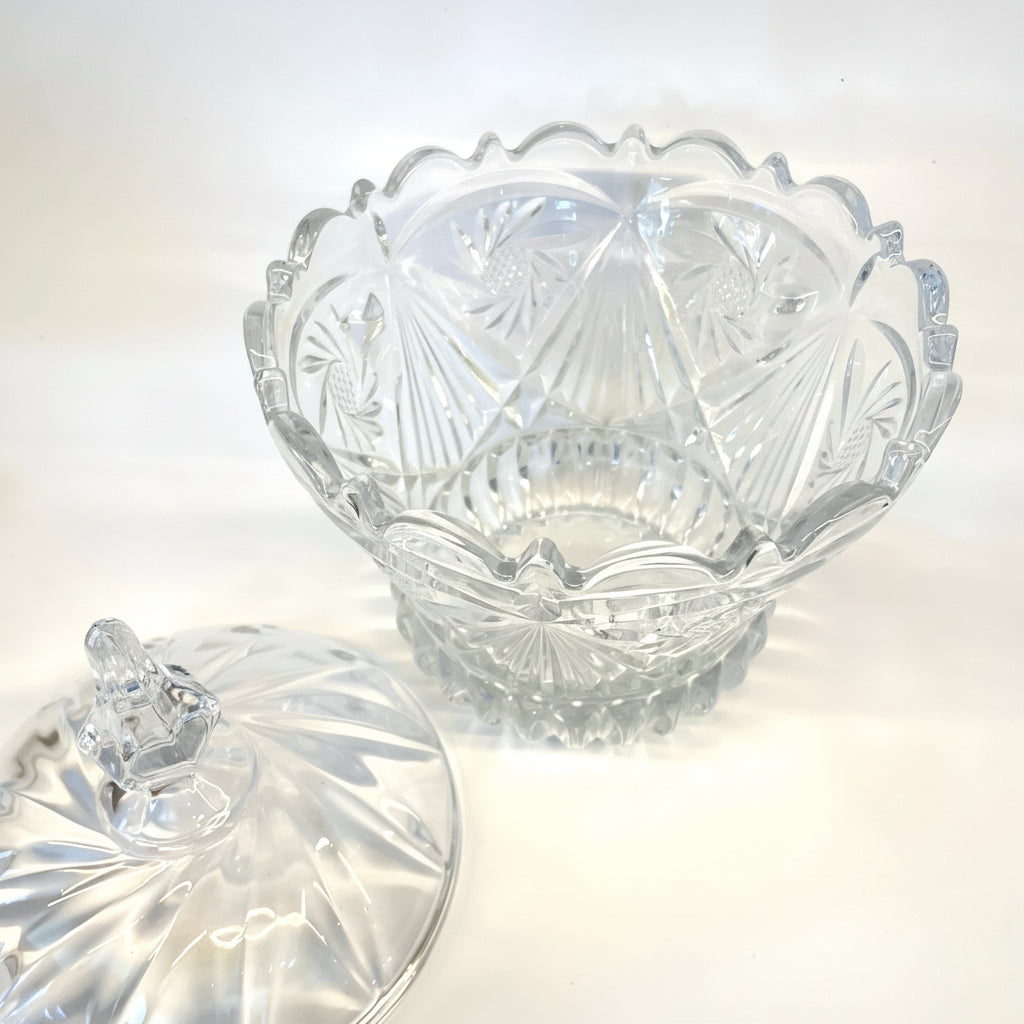 Bomboniere de Vidro Art House 100 ml – Porta Doces com Tampa, Elegante e Versátil para Decoração e Organização