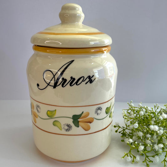 Pote Porta Mantimento Arroz em Cerâmica – Star Bella | Organização com Estilo e Funcionalidade