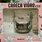 Caneca De Vidro Elegance 300 ml - Mãe Sua Luz Inspira | BrasFoot Presentes