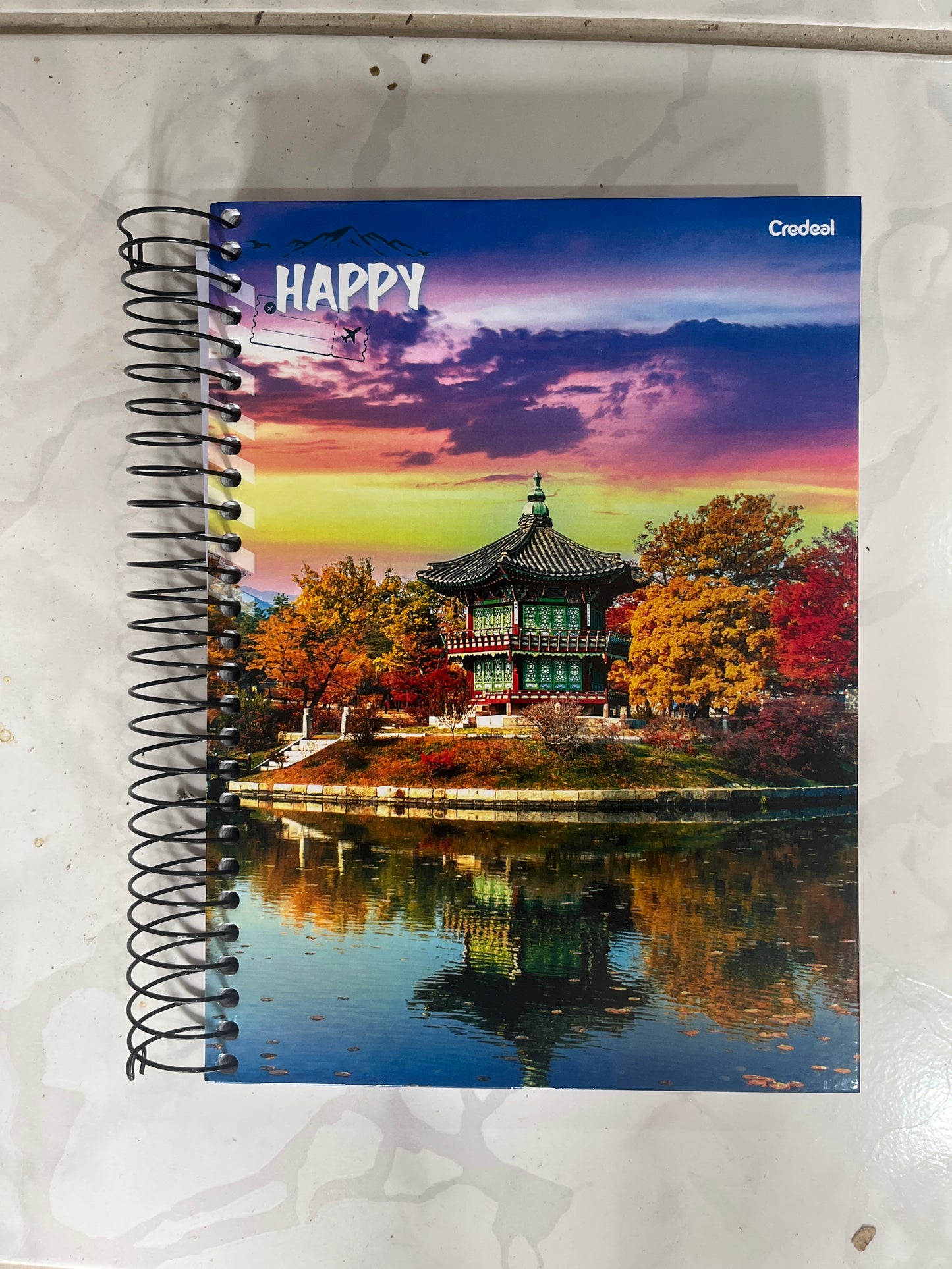 Caderno Universitário 20 Matérias Credeal My Collection Masculino – 280 Folhas, Capa Dura, Espiral