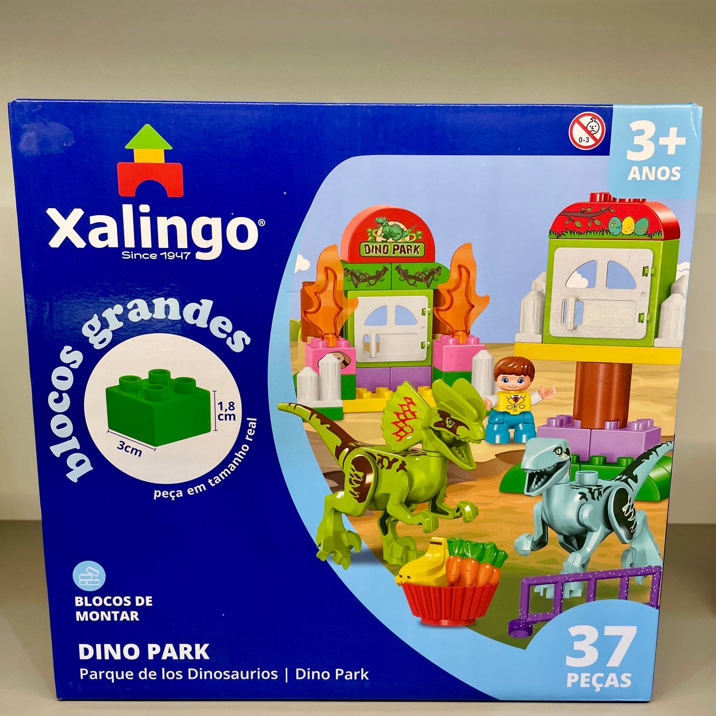 Blocos de Montar Dino Park - 37 Peças | Xalingo