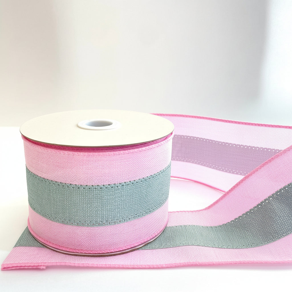 Fita Aramada Linho Costura Rosa 6,3 cm x 9,14 m – FlorArte | Decor & Laços Artesanato