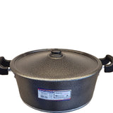 Panela Caçarola Robusta Craqueada Nº32  - 8,10 Litros | Couraça