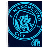 Caderno Universitário Manchester City 10 Matérias 160 Fls – Animativa | Capa Dura