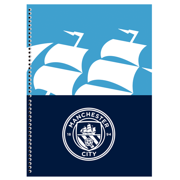 Caderno Universitário Manchester City 10 Matérias 160 Fls – Animativa | Capa Dura