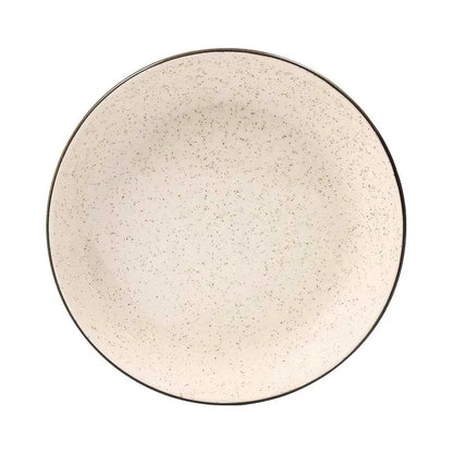 Conjunto de Pratos Fundos Cerâmica 20,5 cm Flat Duna Oxford – Off-White