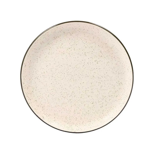 Prato Sobremesa Cerâmica 20 cm Flat Duna Oxford – Estilo Minimalista