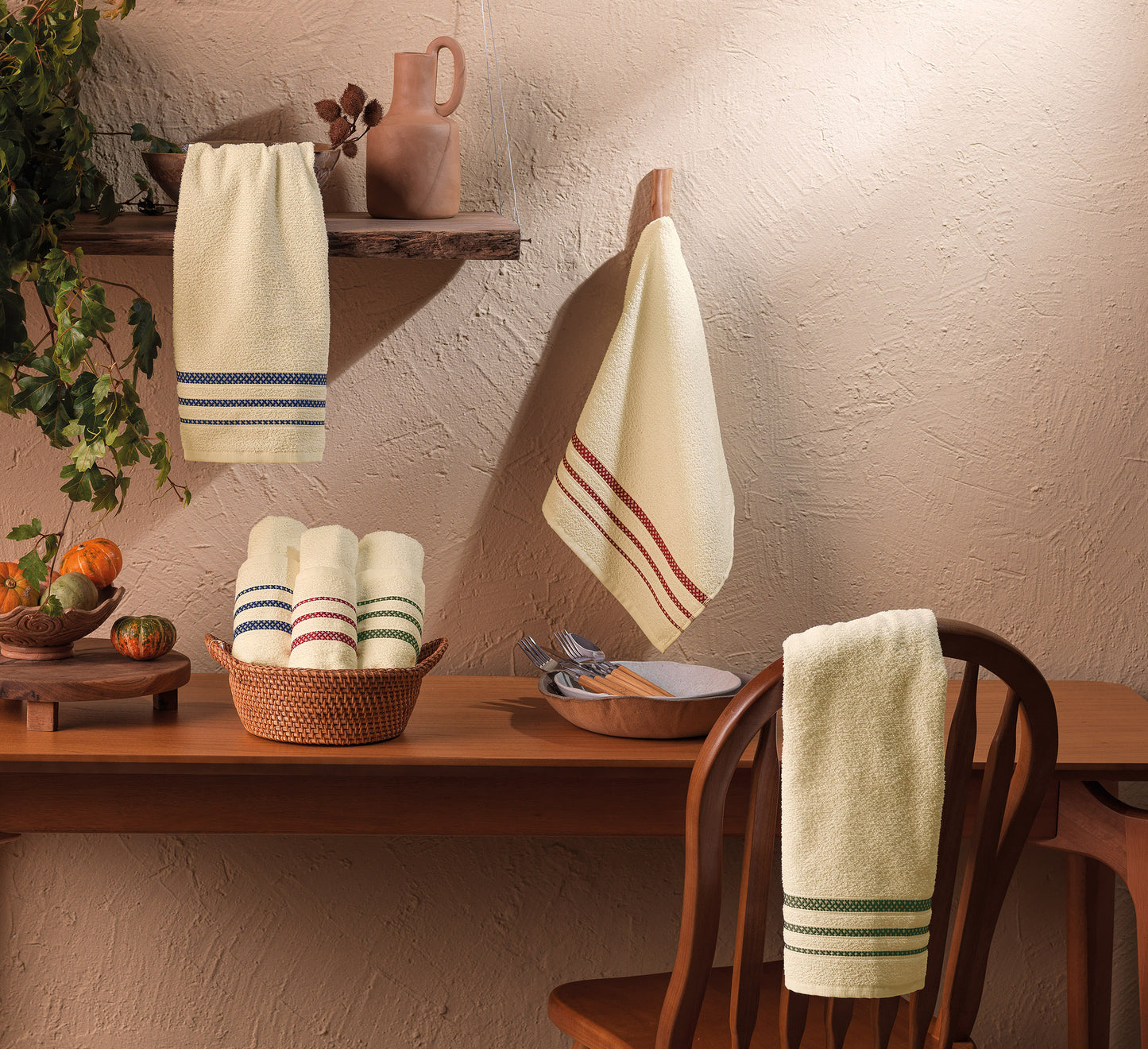 Pano de Copa Teka Nobre 100% Algodão 320 g/m² – 45×70 cm – Alta Absorção e Qualidade Premium