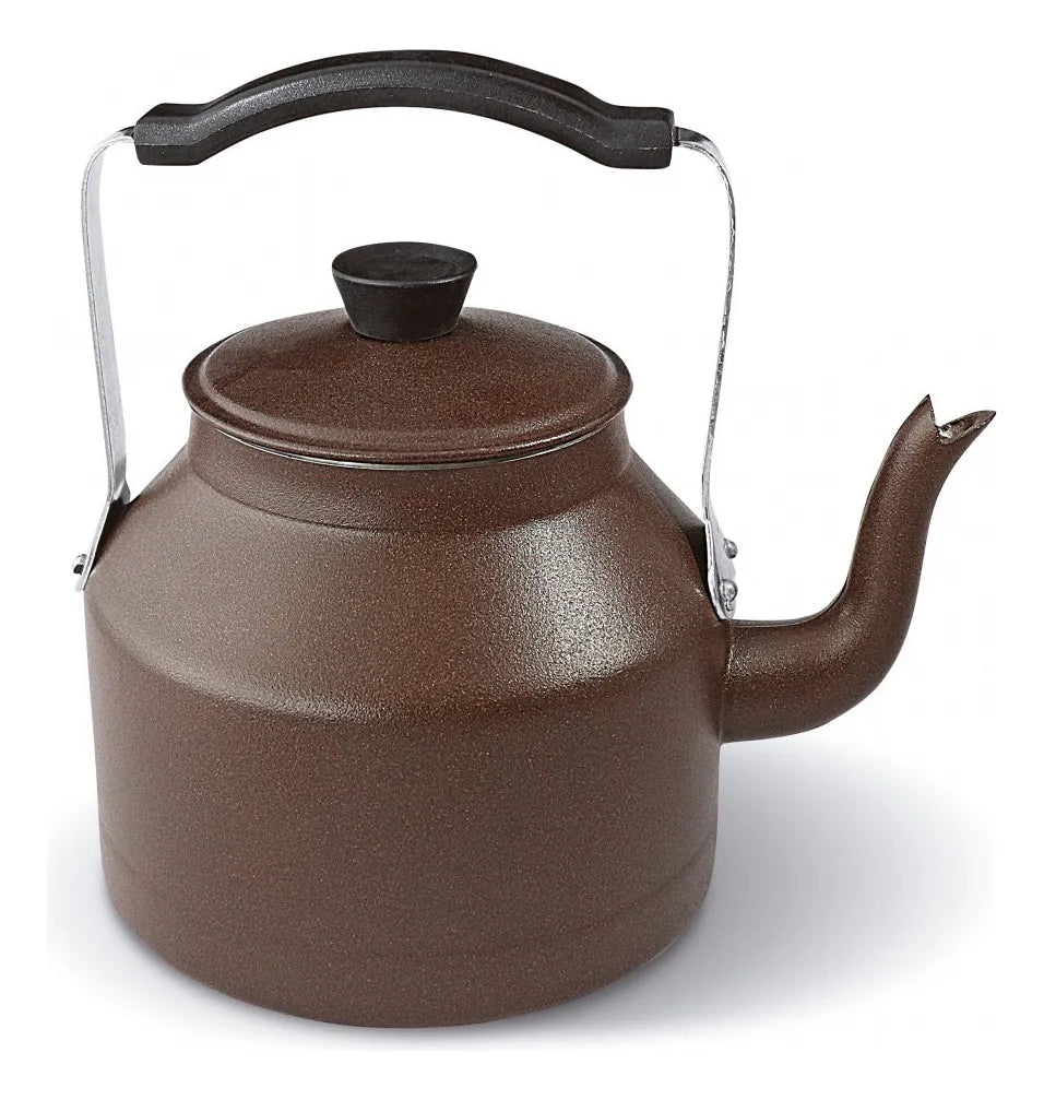 Chaleira 16 cm / 2 L Corten – Alumínio Fundido – Marca 5 Estrelas | Cabo Baquelite Antitérmico – Uso Gás/Elétrico/Vitrocerâmico