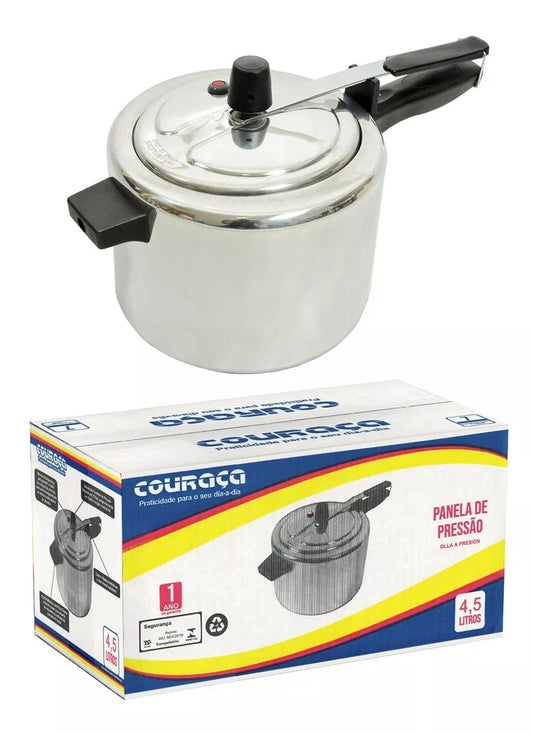 Panela de Pressão Polida 4,5 Litros | Couraça