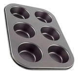 Forma Cupcake FWB 6 Cavidades Antiaderente Aço Carbono