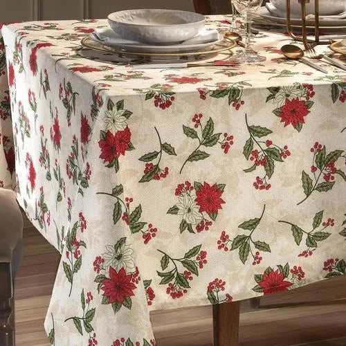 Toalha de Mesa de Natal Quadrada 1,60 m x 1,60 m Celebra Estampado Natal 95 | Dohler