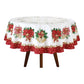 Toalha de Mesa de Natal Redonda 4 Lugares 1,60 m Athenas Estampado Natal 107 | Dohler