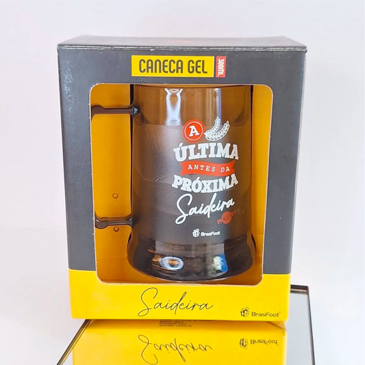 Caneca de Gel 300 ml - A Última Antes Da Próxima Saideira| BrasFoot Presentes