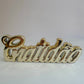 Placa Decorativa "Gratidão" em Porcelana | Youbai