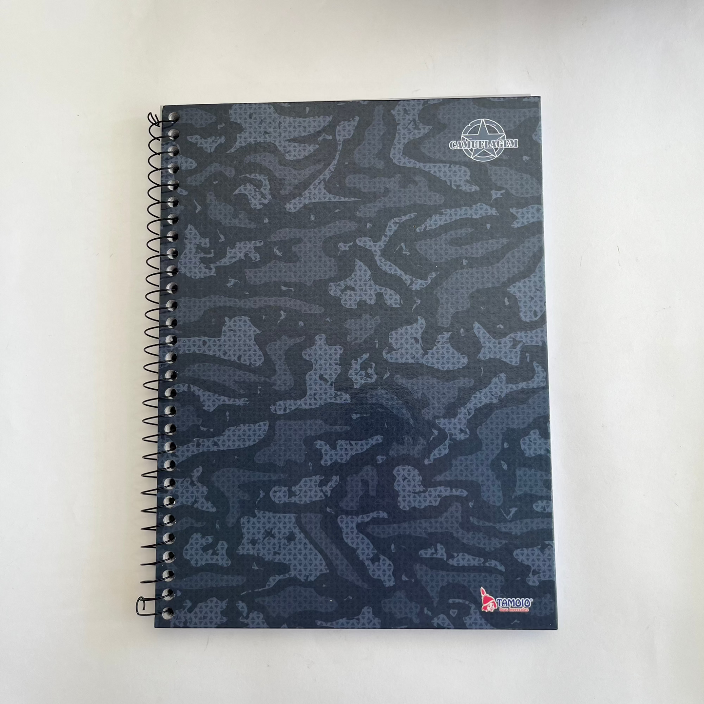 Caderno Camuflagem | Universitário Capa Dura 1 Matéria 80 Folhas | Tamoio