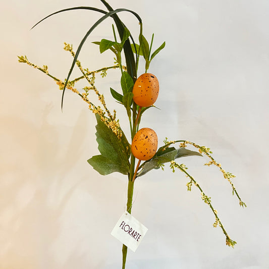 Ramo de Flor com Ovinhos de Páscoa | Laranja | FlorArte