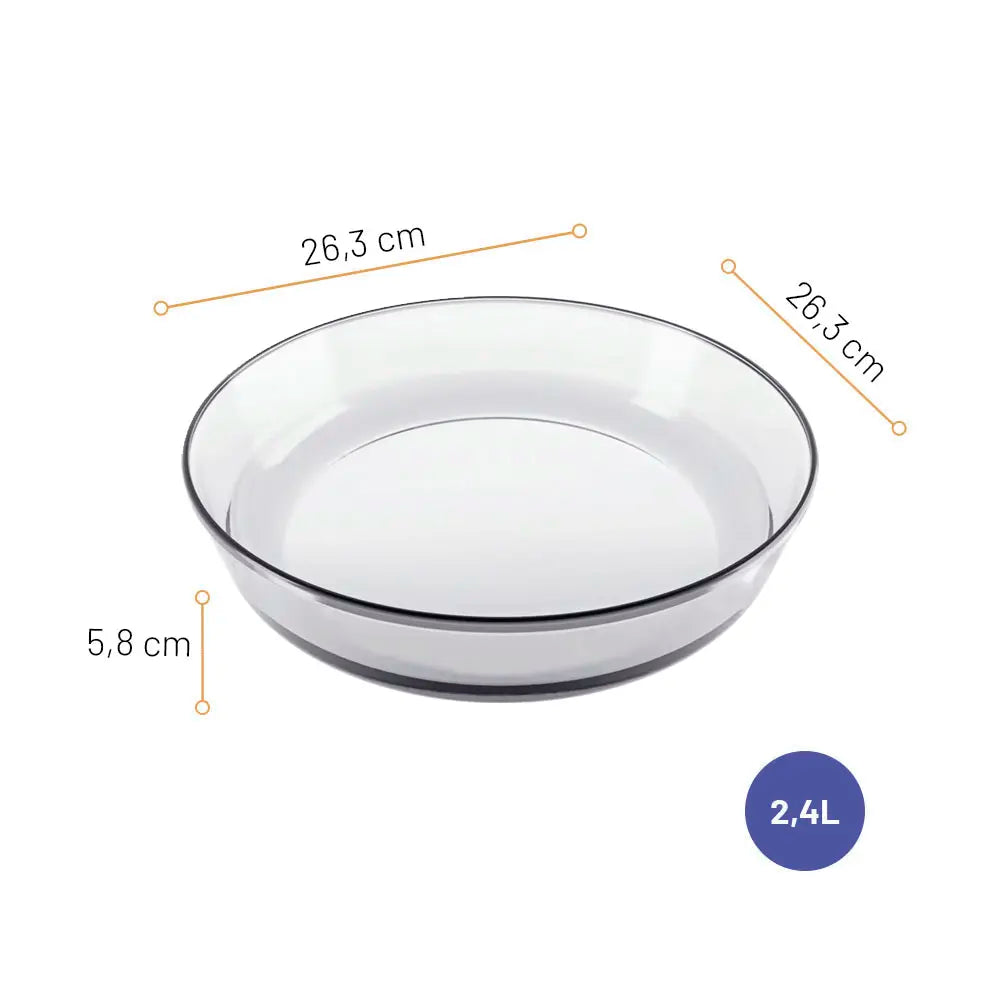 Assadeira de Vidro Redonda 2,4 Litros Marinex | Nadir