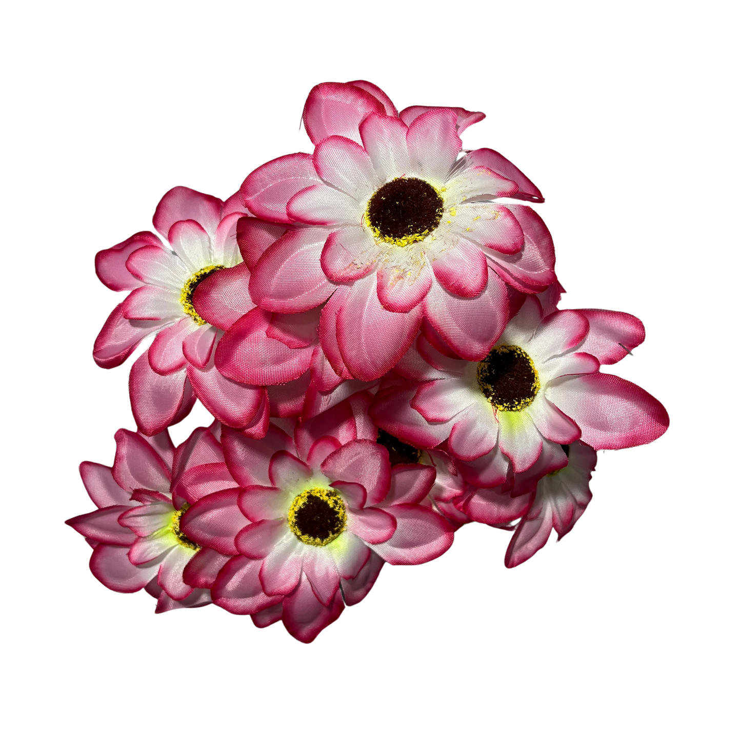 Buquê de Flores Dália Rosa com 10 Flores Sintéticas - 50 cm | FlorArte
