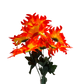 Buquê de Flores Dália Laranja com 7 Flores Sintéticas - 46 cm | FlorArte