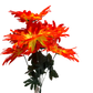 Buquê de Flores Dália Laranja com 7 Flores Sintéticas - 46 cm | FlorArte