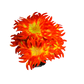 Buquê de Flores Dália Laranja com 7 Flores Sintéticas - 46 cm | FlorArte