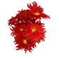 Buquê de Flores Dália Vermelha com 7 Flores Sintéticas | FlorArte