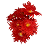 Buquê de Flores Dália Vermelha com 7 Flores Sintéticas | FlorArte