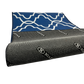Tapete 50 cm x 1 m Donatelo - Azul e Branco | Niazitex