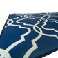 Tapete 50 cm x 1 m Donatelo - Azul e Branco | Niazitex