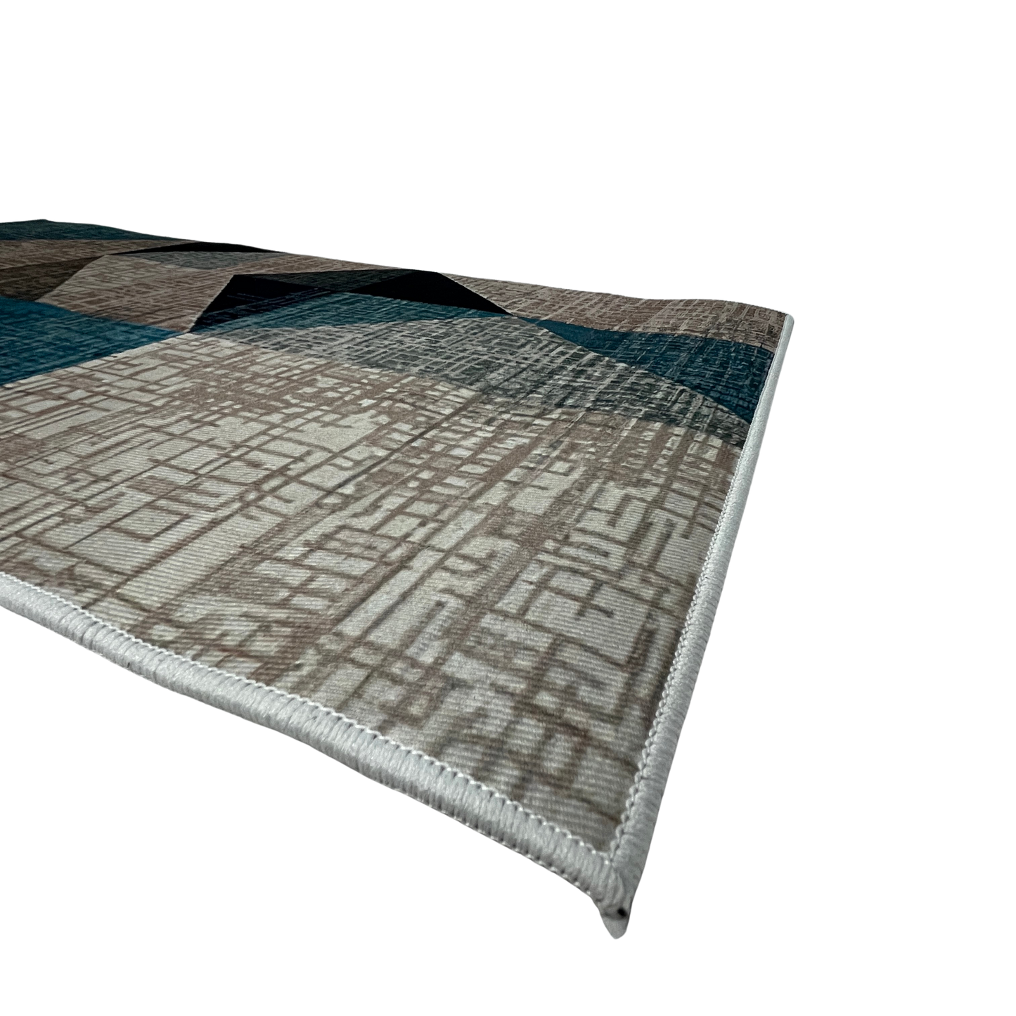Tapete 50 cm x 1 m Donatelo - Cinza e Azul | Niazitex