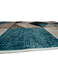 Tapete 50 cm x 1 m Donatelo - Cinza e Azul | Niazitex