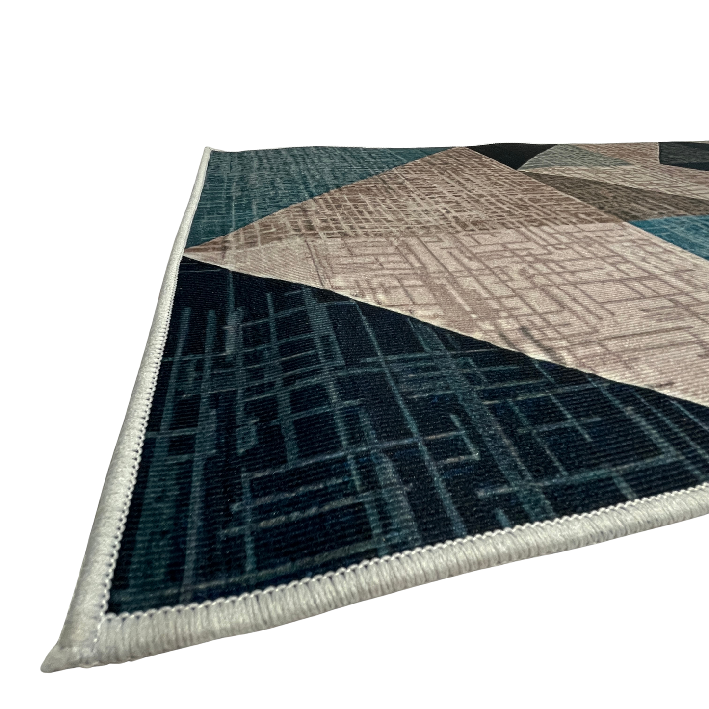 Tapete 50 cm x 1 m Donatelo - Cinza e Azul | Niazitex