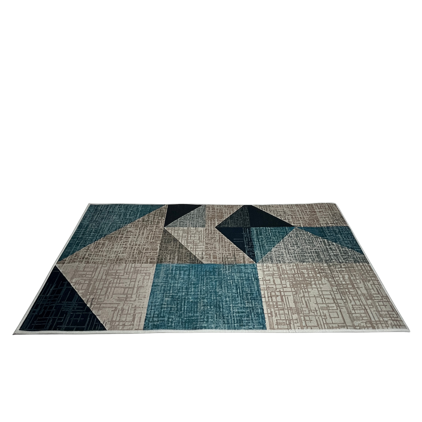 Tapete 50 cm x 1 m Donatelo - Cinza e Azul | Niazitex