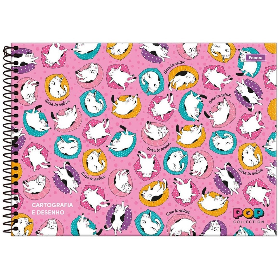 Caderno de Desenho Pop Collection 96 Folhas – Foroni