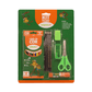 Kit Escolar 6 Peças - Lápis de Cor, Lápis Grafite, Apontador, Borracha, Cola em Bastão, Tesoura | Leo&Leo