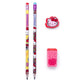 Kit Escolar Hello Kitty - 2 Lápis HB, 1 Borracha e 1 Apontador com Depósito | Leo&Leo