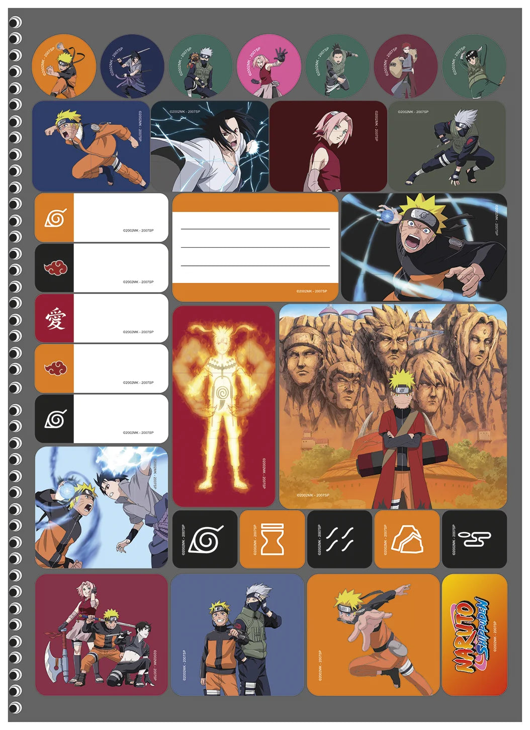 Caderno Naruto Shippuden | Universitário Capa Dura 1 Matéria 80 Folhas | Animativa