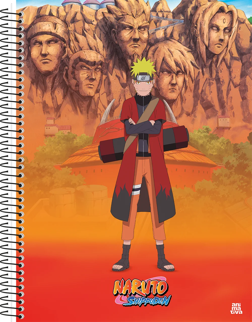 Caderno Naruto Shippuden | Universitário Capa Dura 1 Matéria 80 Folhas | Animativa