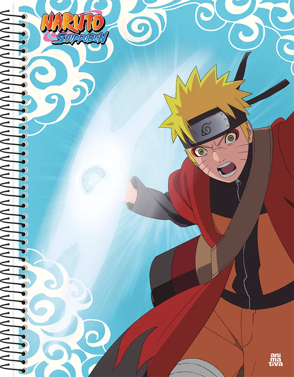 Caderno Naruto Shippuden | Universitário Capa Dura 1 Matéria 80 Folhas | Animativa