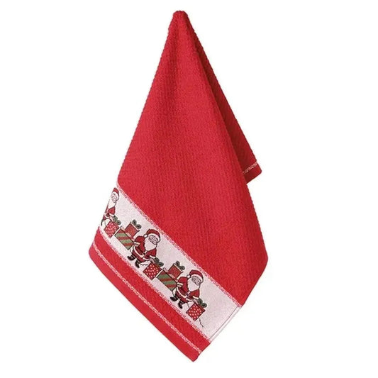 Pano de Copa Döhler Vida II Natal 45x70 cm 340 g/m² – Algodão Jacquard Natalino, Alta Absorção