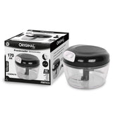 Processador Semiautomático 170 ml Original Line – 2 Lâminas Aço Inox, Mini Triturador Manual de Alimentos (compacto, sem energia)